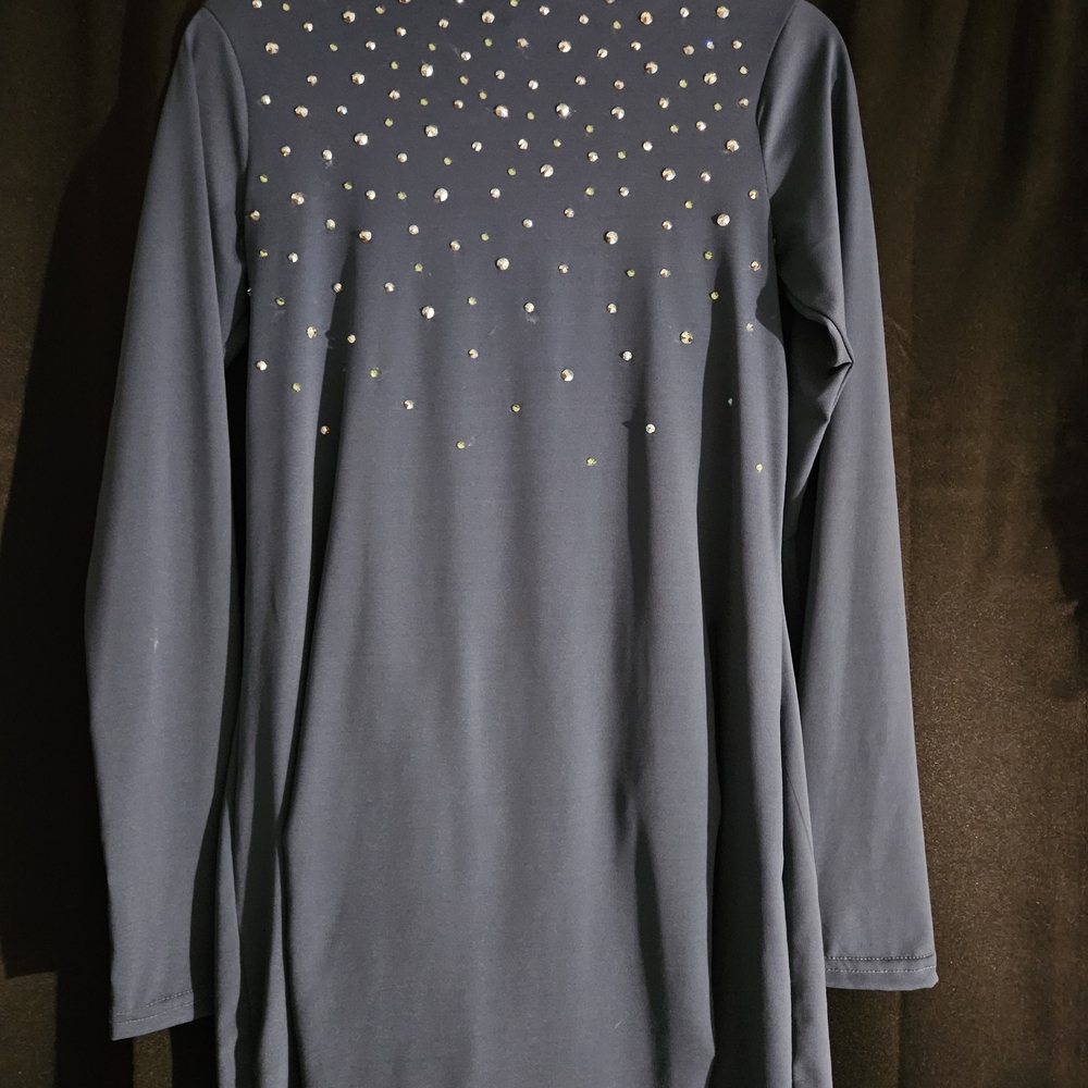 Embellished Long Sleeve Dress